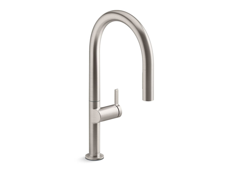 KOHLER Components Touchless pull-down kitchen sink faucet with two-function sprayhead