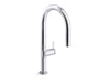 KOHLER Components Touchless pull-down kitchen sink faucet with two-function sprayhead
