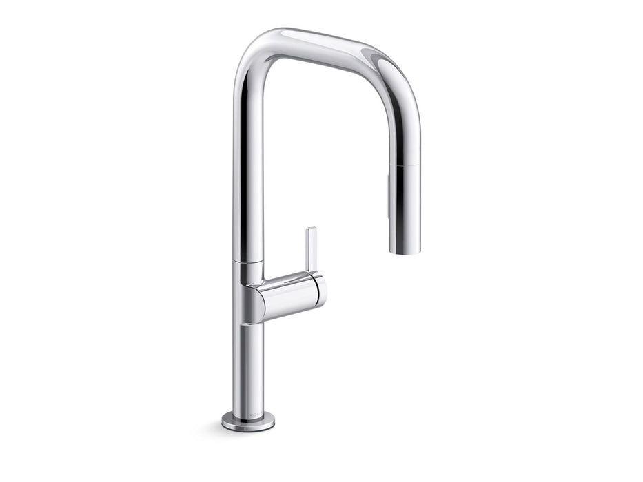 KOHLER Components Touchless pull-down kitchen sink faucet with two-function sprayhead