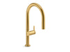 KOHLER Components Touchless pull-down kitchen sink faucet with two-function sprayhead