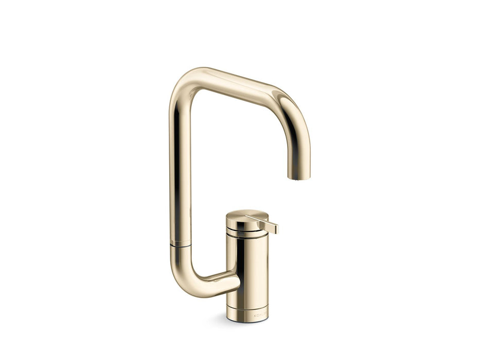 KOHLER K-28290 Components Single-handle bar sink faucet with two-function extended-reach spout