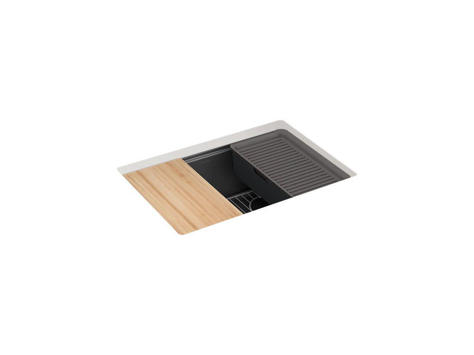 KOHLER Billings™ 27" undermount single-bowl workstation kitchen sink