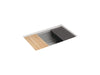 KOHLER Billings™ 29" undermount single-bowl workstation kitchen sink