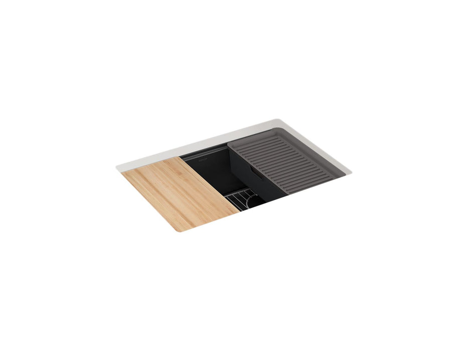KOHLER Billings™ 27" undermount single-bowl workstation kitchen sink