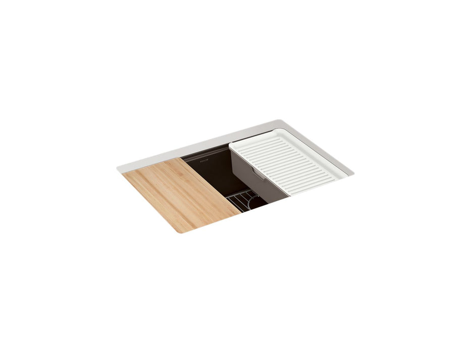 KOHLER Billings™ 27" undermount single-bowl workstation kitchen sink