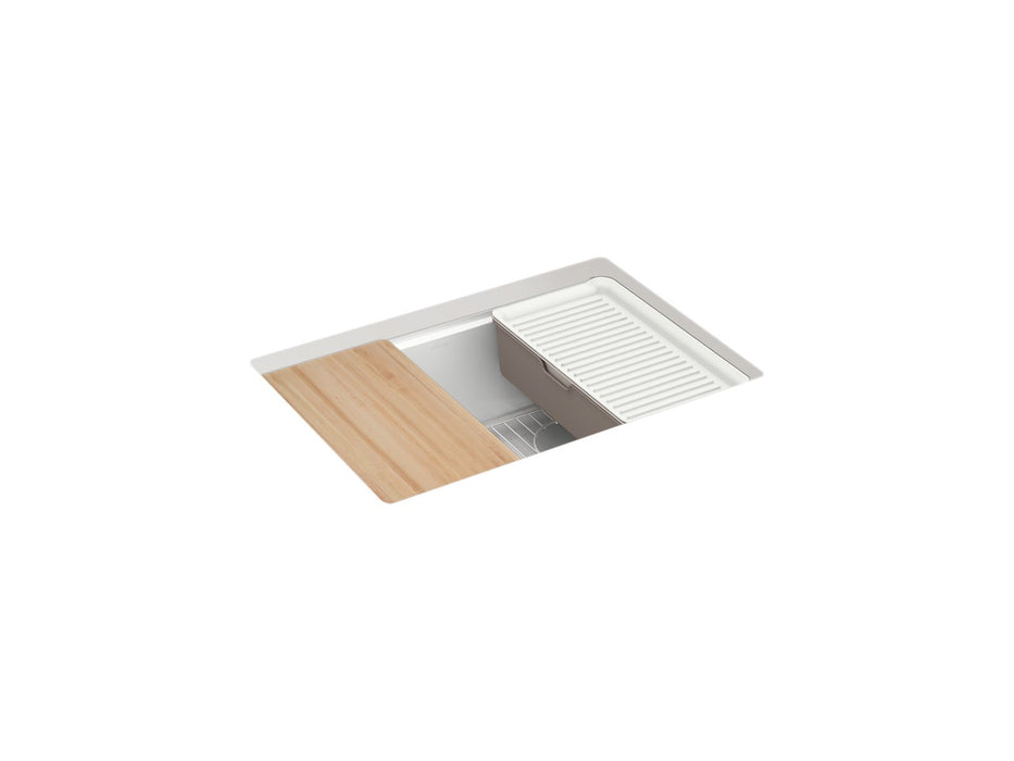 KOHLER Billings™ 27" undermount single-bowl workstation kitchen sink