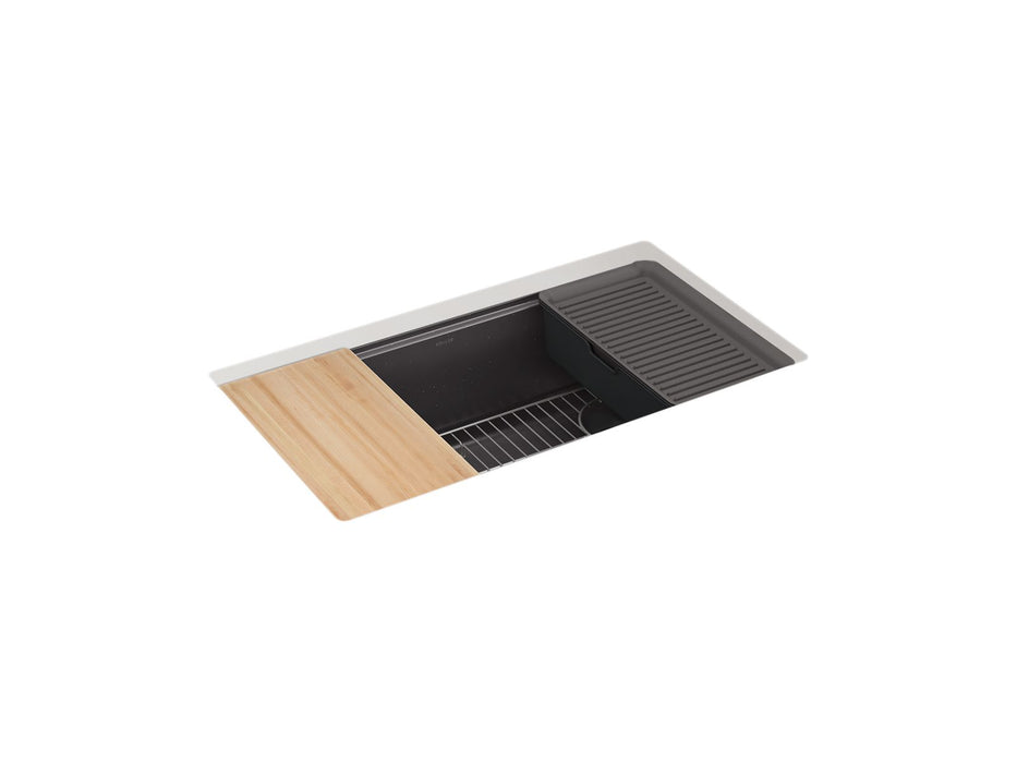 KOHLER Billings™ 32-1/2" undermount single-bowl workstation kitchen sink