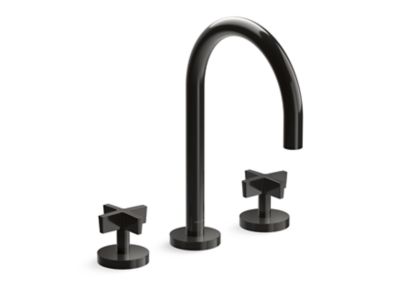 Kallista One Basin Set, Gooseneck, Cross Handle