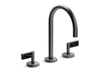 Kallista P24490-NM One Basin Set, Gooseneck, Lv, Nm Stone