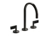 Kallista P24490-NM One Basin Set, Gooseneck, Lv, Nm Stone