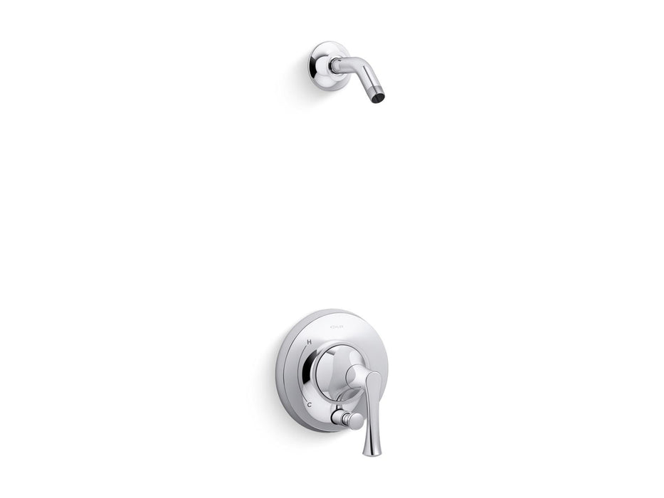 KOHLER K-TLS35943-4 Buckley Rite-Temp shower trim kit with push-button diverter, without showerhead