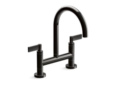 Kallista P25202-LV One Kitchen Bridge Faucet, D-Mount, Lv