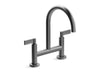 Kallista P25202-LV One Kitchen Bridge Faucet, D-Mount, Lv