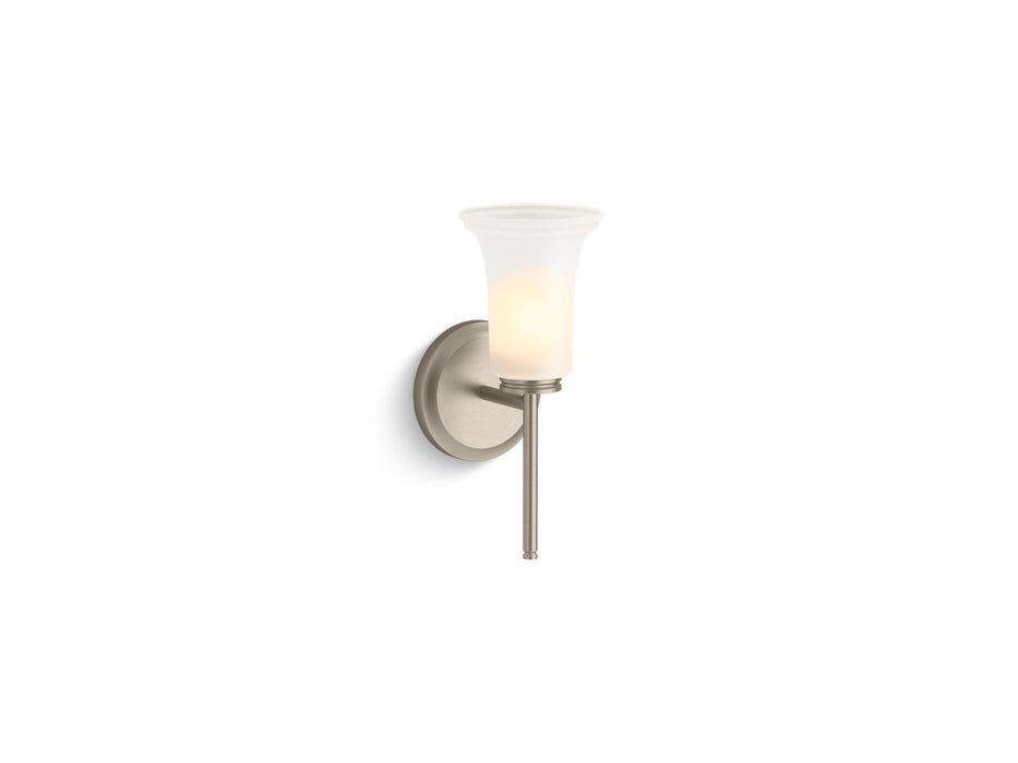 KOHLER K-38404-SC01 Bellera One-light sconce with frosted shade