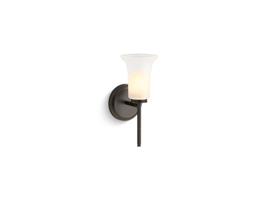 KOHLER K-38404-SC01 Bellera One-light sconce with frosted shade