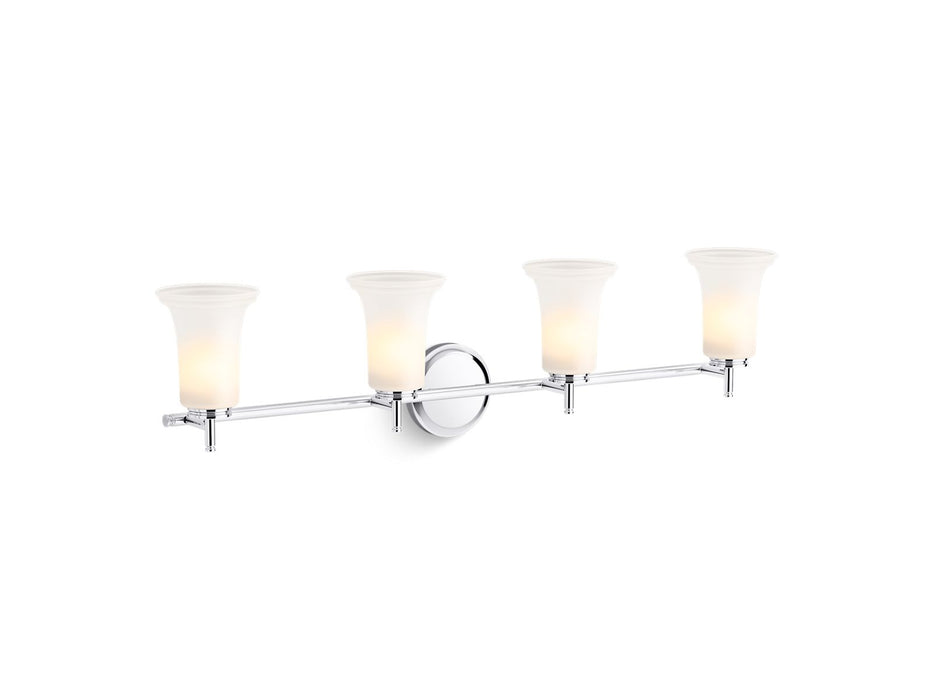 KOHLER Bellera Four-light sconce with frosted shades