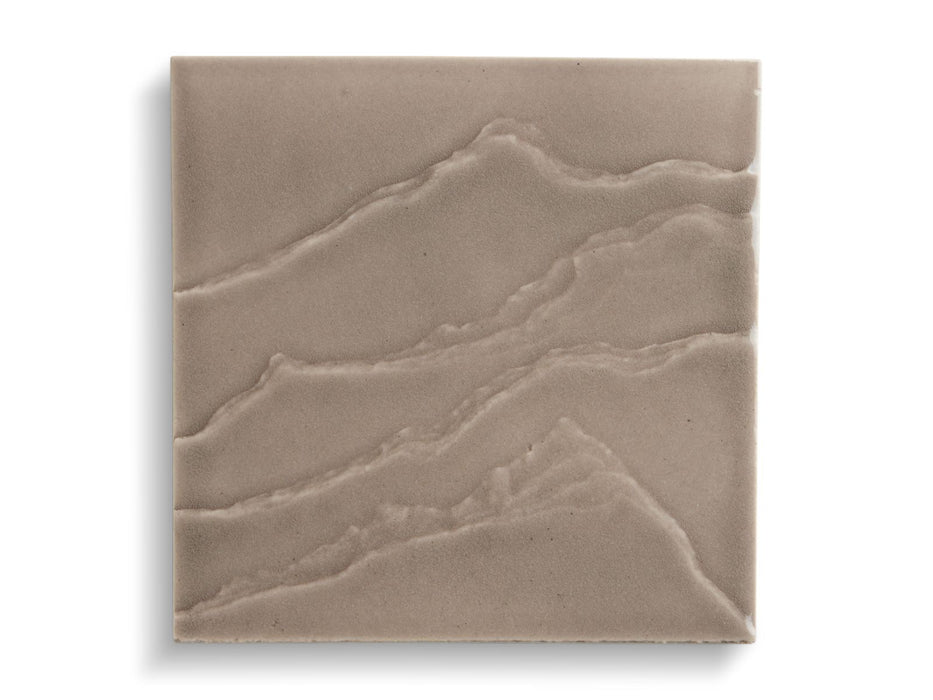 KOHLER Landshapes™ by Daniel Arsham 6" x 6" feature tile produced by the KOHLER WasteLAB