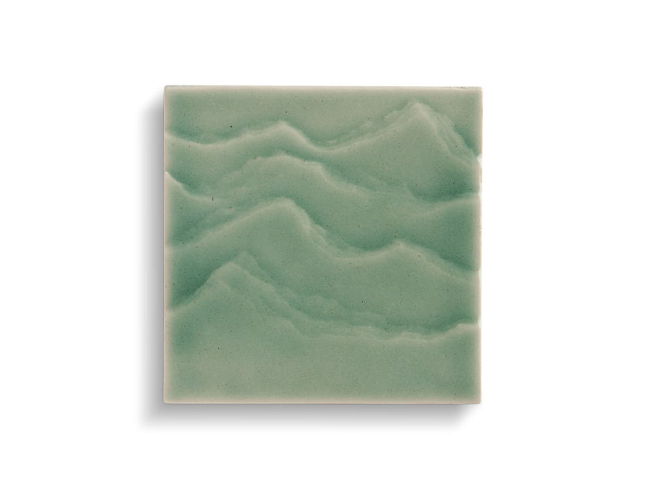 KOHLER Landshapes™ by Daniel Arsham 4" x 4" Feature Tile produced by the KOHLER WasteLAB
