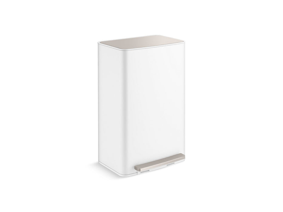 KOHLER 13-gallon curved step trash can