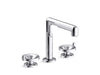 Kallista P34884-CP Vice Widespread Faucet, Wheel