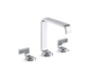 Kallista P34231-SGW Guise Widespread Faucet, Std, Sgw