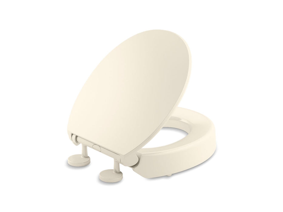 KOHLER Hyten Elevated Quiet-Close™ round-front toilet seat