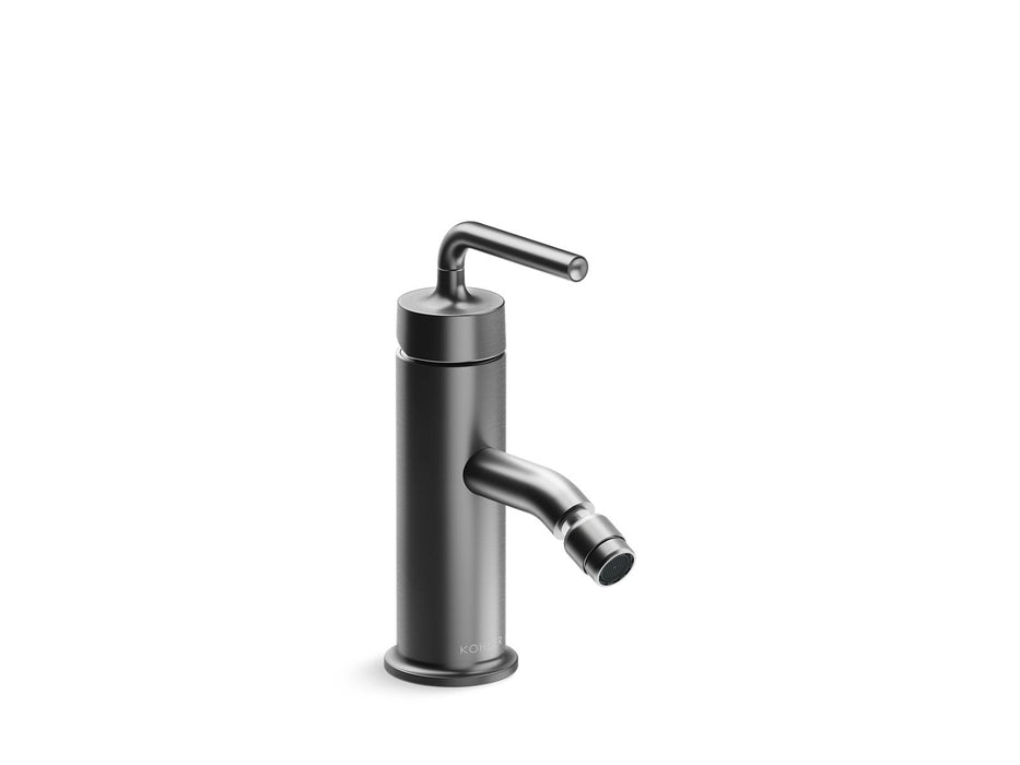 KOHLER Purist Horizontal swivel spray aerator bidet faucet with straight lever handle