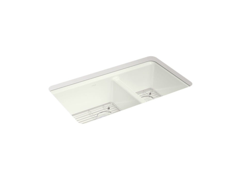 KOHLER Riverby 33" undermount double-bowl kitchen sink