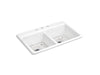 KOHLER Riverby 33" top-mount double-bowl kitchen sink