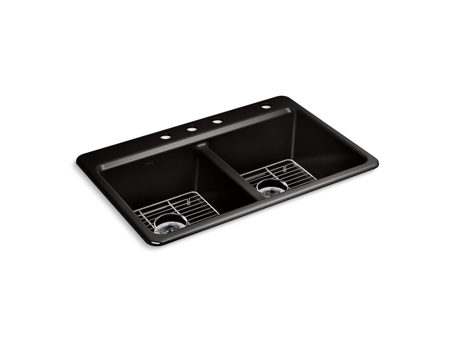 KOHLER Riverby 33" top-mount double-bowl kitchen sink