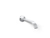 KOHLER Components Wall-mount bathroom sink faucet spout with Ribbon design, 1.2 gpm