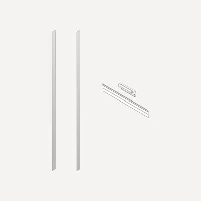 Robern Semi-Recessed and Ganging Kits, 6" x 72" x 2/25", For M Series Reserve Cabinets