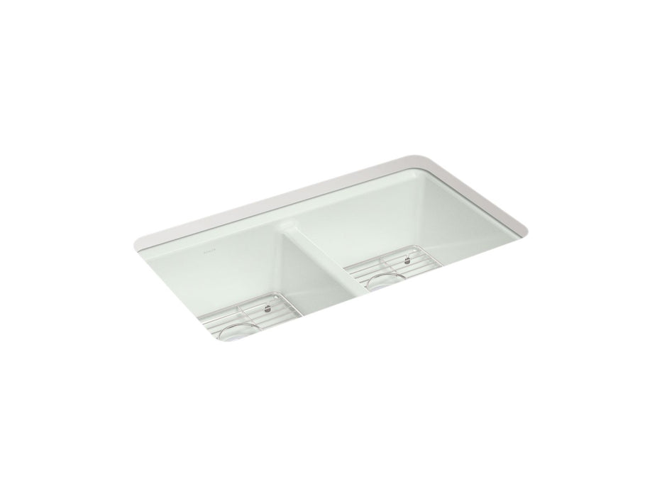 KOHLER Riverby 33" undermount double-bowl kitchen sink