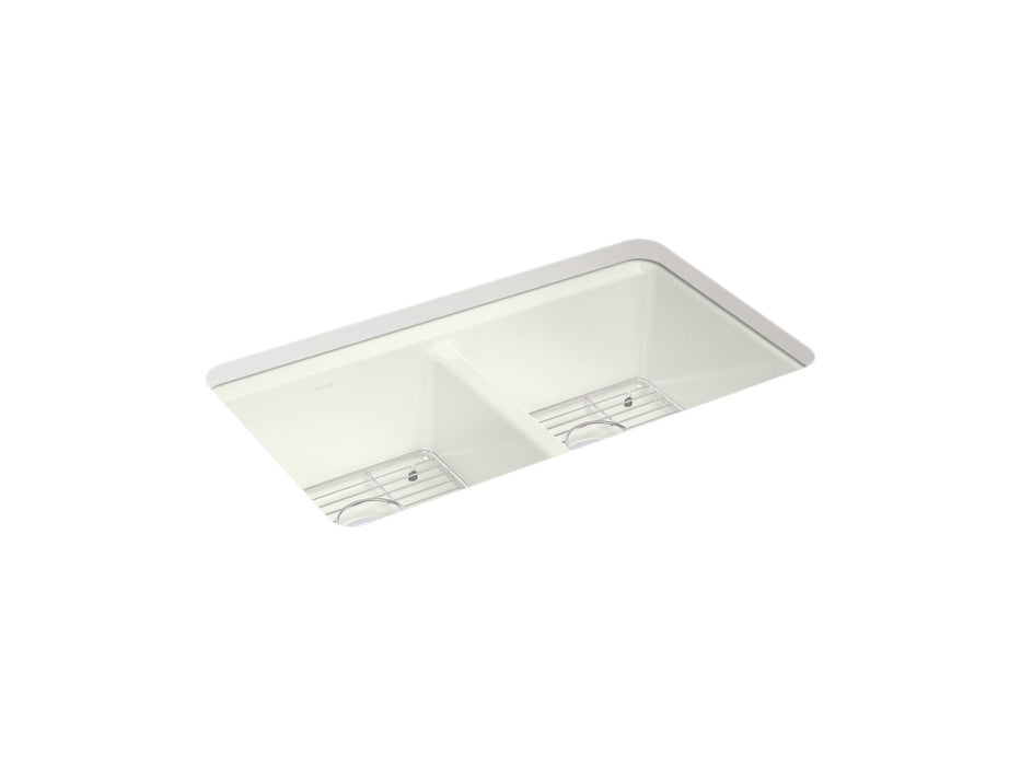 KOHLER Riverby 33" undermount double-bowl kitchen sink