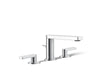 KOHLER Composed Widespread bathroom sink faucet with Lever handles, 1.2 gpm