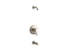 KOHLER Elate Rite-Temp bath and shower trim kit with push-button diverter, without showerhead