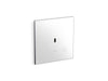 KOHLER K-91UB10D40-0WH Mach Flex Glass faceplate for concealed touchless urinal flushometer, 0.125 gpf