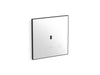 KOHLER K-91TB10L50-0WH Mach Flex Glass faceplate for concealed touchless toilet flushometer, 1.1 gpf