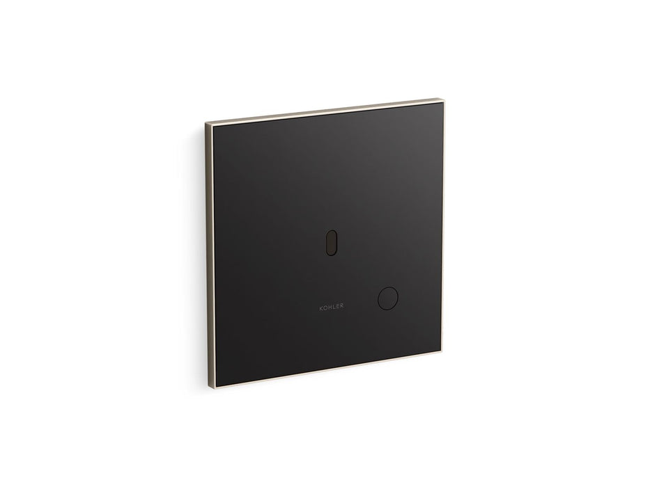 KOHLER K-91TB10L50-7BK Mach Flex Glass faceplate for concealed touchless toilet flushometer, 1.1 gpf