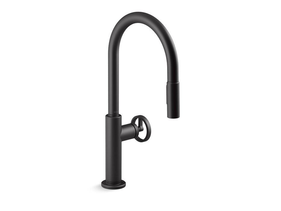 KOHLER Billet™ Pull-down kitchen sink faucet with two-function sprayhead