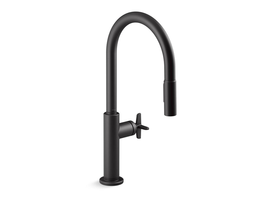 KOHLER Billet™ Touchless pull-down kitchen sink faucet with two-function sprayhead