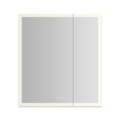 Robern AiO Reserve Cabinet, 36" x 40" x 4", Perimeter Lit, TUN Lighting, Warm White (2700K) to Cool White (5600K), Dimmable, Interior Lighting, Electrical Outlets, USB Charging Ports