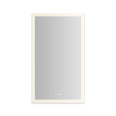 Robern AiO Reserve Cabinet, 24" x 40" x 4", Perimeter Lit, TUN Lighting, Warm White (2700K) to Cool White (5600K), Dimmable, Interior Lighting, Electrical Outlets, USB Charging Ports, Left Hinge