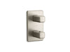 Kallista P33364-00 Bezel 2-Outlet Stacked Thermo Trim