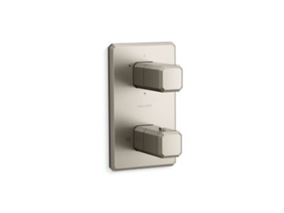 Kallista P33365-00 Bezel 3-Outlet Stacked Thermo Trim