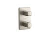 Kallista P33363-00 Bezel 1-Outlet Stacked Thermo Trim