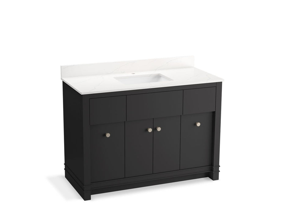 KOHLER Alouette™ 48" bathroom vanity cabinet with sink and quartz top