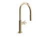 KOHLER Billet™ Pull-down kitchen sink faucet with two-function sprayhead