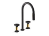 KOHLER K-28677-9RT2 Billet Touchless pull-down kitchen sink faucet with two-function sprayhead