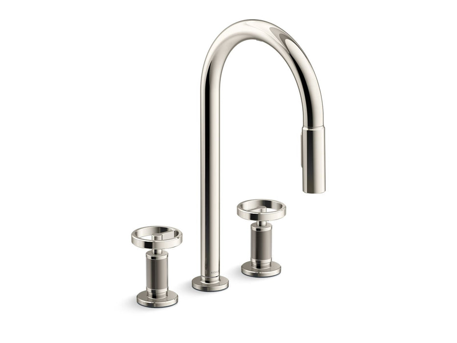 KOHLER Billet™ Pull-down kitchen sink faucet with two-function sprayhead